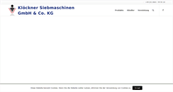Desktop Screenshot of kloeckner-siebe.de