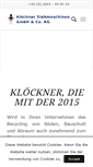 Mobile Screenshot of kloeckner-siebe.de