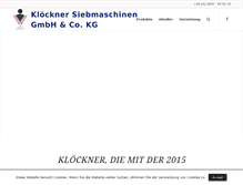 Tablet Screenshot of kloeckner-siebe.de